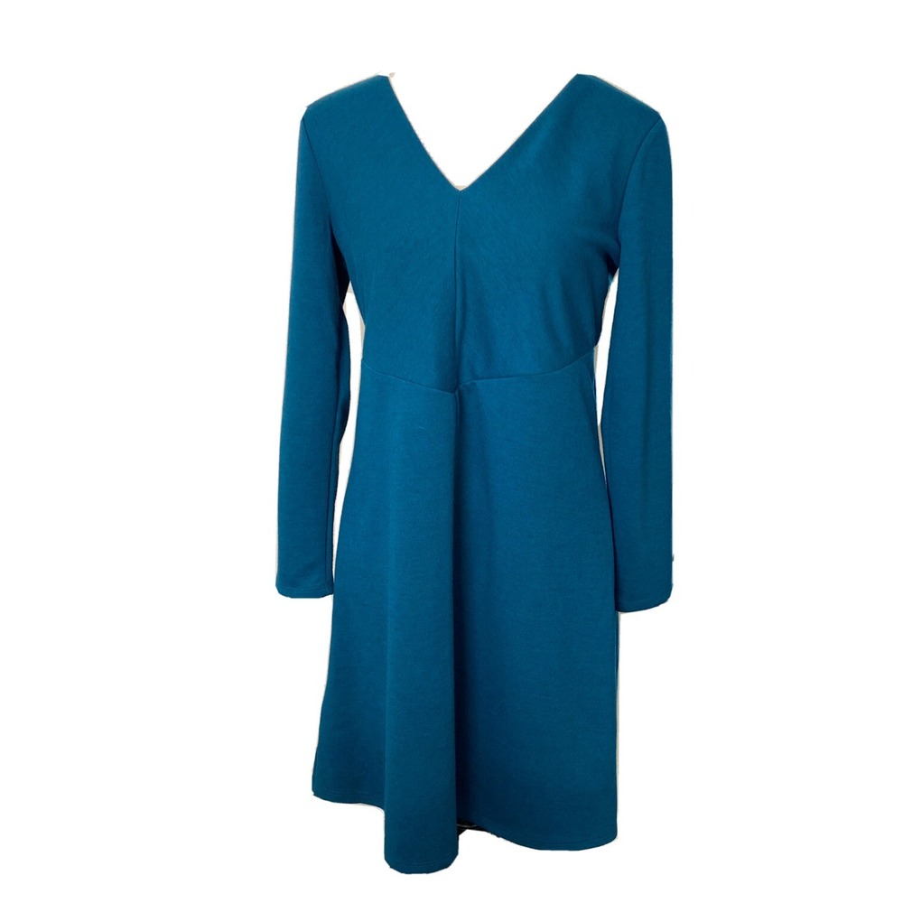 Ann Taylor Factory Green Dress Medium Petite Spring